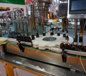 Filling production line of various liquids such as white spirit, health care wine, fruit wine, oral liquid, syrup, etc.